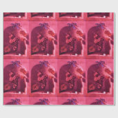 SEIZOENVRUCHTEN - PROSPERITEIT Fuchsia Red Pink Cadeaupapier (Vlak)