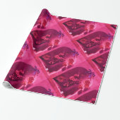 SEIZOENVRUCHTEN - PROSPERITEIT Fuchsia Red Pink Cadeaupapier (Uitgerold)