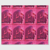 SEIZOENVRUCHTEN - PROSPERITEIT Fuchsia Red Pink Cadeaupapier (Vlak)