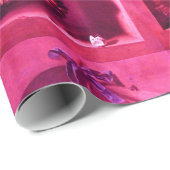 SEIZOENVRUCHTEN - PROSPERITEIT Fuchsia Red Pink Cadeaupapier (Rol Hoek)