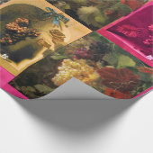 SEIZOENVRUCHTEN - PROSPERITEIT Rode roze gele drui Cadeaupapier (Hoek)