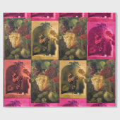 SEIZOENVRUCHTEN - PROSPERITEIT Rode roze gele drui Cadeaupapier (Vlak)