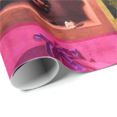 SEIZOENVRUCHTEN - PROSPERITEIT Rode roze gele drui Cadeaupapier (Rol Hoek)