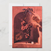 SEIZOENVRUCHTEN - PROSPERITEIT, roze rood bruin Aankondiging (Voorkant)