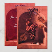 SEIZOENVRUCHTEN - PROSPERITEIT, roze rood bruin Kaart (Voorkant / Achterkant)