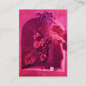 SEIZOENVRUCHTEN - PROSPERITEIT, roze rood Visitekaartje (Achterkant)