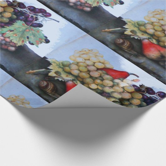 SEIZOENVRUCHTEN / RODE WITTE DRUIVEN EN DRUIVEN CADEAUPAPIER (Hoek)