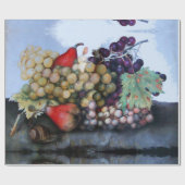 SEIZOENVRUCHTEN / RODE WITTE DRUIVEN EN DRUIVEN CADEAUPAPIER (Vlak)