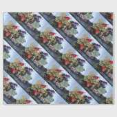 SEIZOENVRUCHTEN / RODE WITTE DRUIVEN EN DRUIVEN CADEAUPAPIER (Vlak)