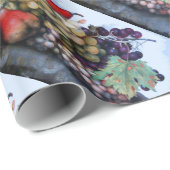 SEIZOENVRUCHTEN / RODE WITTE DRUIVEN EN DRUIVEN CADEAUPAPIER (Rol Hoek)