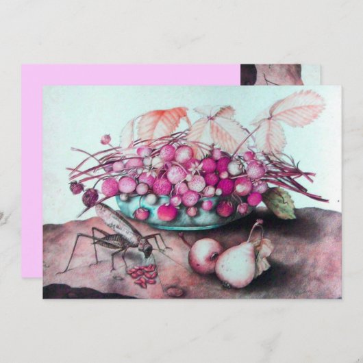 SEIZOENVRUCHTEN / STRAWBERRIA EN PEARS AANKONDIGING (Voorkant / Achterkant)