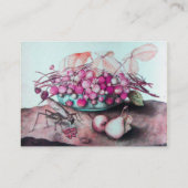 SEIZOENVRUCHTEN/STRAWBERRIES, PEARS VISITEKAARTJE (Achterkant)