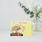 SEIZOENVRUCHTEN, STROMEN, LEAVES MONOGRAM Yello Visitekaartje (Staand voorkant)