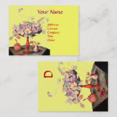 SEIZOENVRUCHTEN, STROMEN, LEAVES MONOGRAM Yello Visitekaartje (Voorkant / Achterkant)