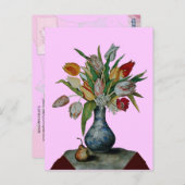 SEIZOENVRUCHTEN - TULIPS BRIEFKAART (Voorkant / Achterkant)