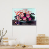 SEIZOENVRUCHTEN / VREEMDEN EN DRUKKEN POSTER (Keuken)
