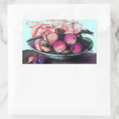 SEIZOENVRUCHTEN / VREEMDEN EN DRUKKEN RECHTHOEKIGE STICKER (Tas)