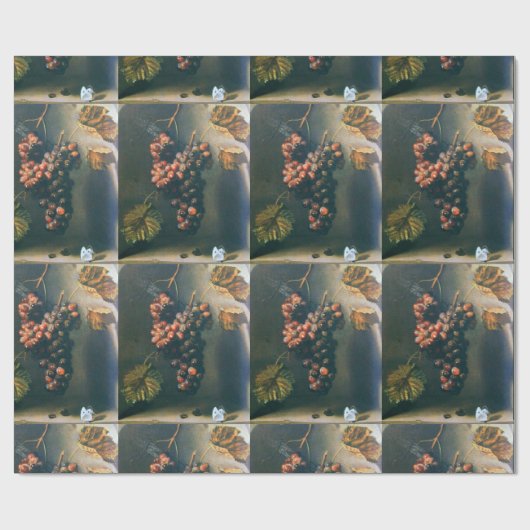 SEIZOENVRUCHTEN - VRUCHTIGHEID BEHANDELD GRAPES Ru Cadeaupapier (Vlak)