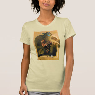 SEIZOENVRUCHTEN - VRUCHTIGHEID bruin groen T-shirt