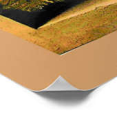 SEIZOENVRUCHTEN - VRUCHTIGHEID geel bruin Poster (Hoek)