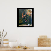 SEIZOENVRUCHTEN - VRUCHTIGHEID geel zwart Poster (Keuken)