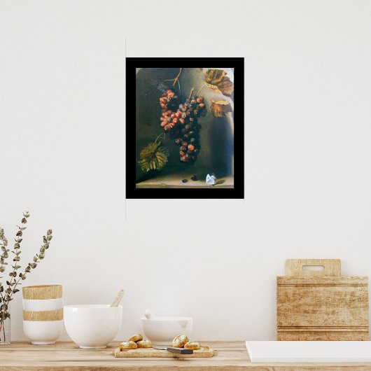 SEIZOENVRUCHTEN - VRUCHTIGHEID geel zwart Poster (Keuken)