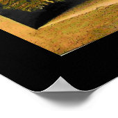 SEIZOENVRUCHTEN - VRUCHTIGHEID geel zwart Poster (Hoek)