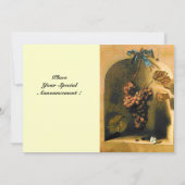 SEIZOENVRUCHTEN - WELVAARDIGHEID, geel bruin goud Aankondiging (Achterkant)