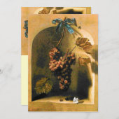 SEIZOENVRUCHTEN - WELVAARDIGHEID, geel bruin goud Aankondiging (Voorkant / Achterkant)