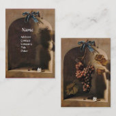 SEIZOENVRUCHTEN - WELVAARDIGHEID, geel groen bruin Visitekaartje (Voorkant / Achterkant)