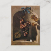 SEIZOENVRUCHTEN - WELVAARDIGHEID, geel groen bruin Visitekaartje (Achterkant)