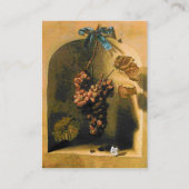 SEIZOENVRUCHTEN - WELVAARDIGHEID, geel groen bruin Visitekaartje (Achterkant)