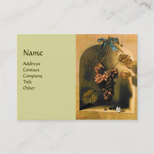 SEIZOENVRUCHTEN - WELVAARDIGHEID, geel groen bruin Visitekaartje (Voorkant)