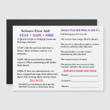 Seizure First Aid  