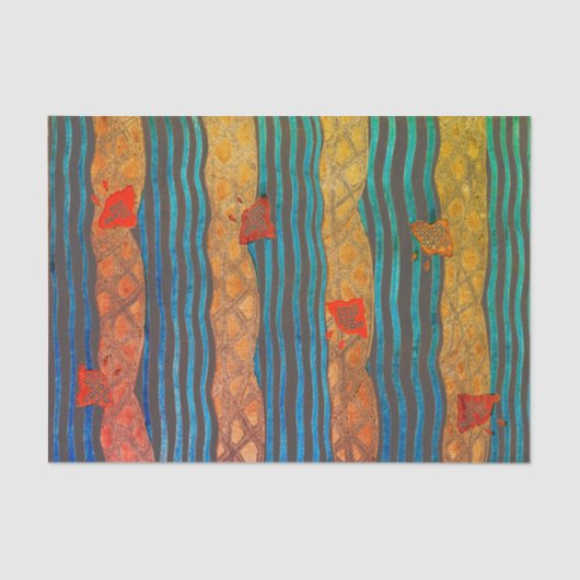 SEKAI JAPANESE WOODBLOCK-AFDRUKTEpapier Tissuepapier (Voorkant)