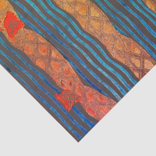 SEKAI JAPANESE WOODBLOCK-AFDRUKTEpapier Tissuepapier (Detail)