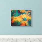 Sekells en zand canvas afdruk (Insitu (Houten vloer))