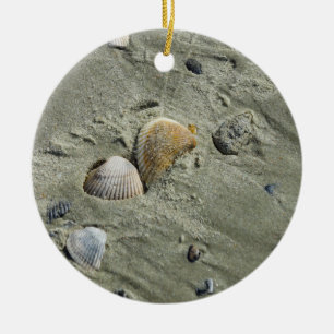 Sekells en zand keramisch ornament