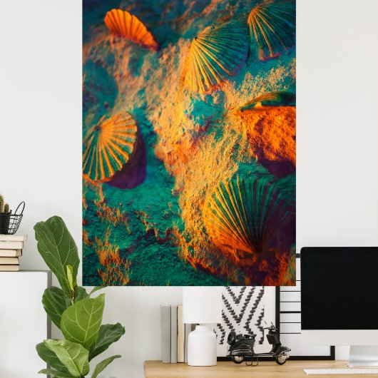 Sekells en zand poster (Thuiskantoor)