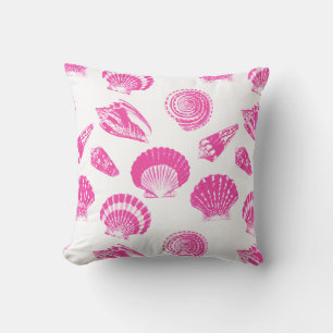 Sekells - Fuchsia roze en wit Kussen