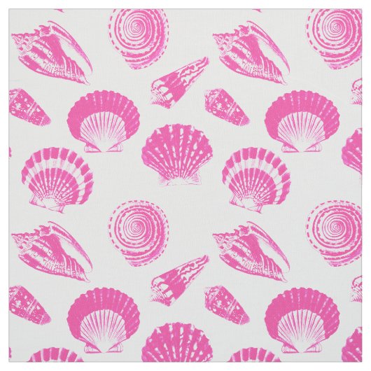 Sekells - Fuchsia roze en wit Stof (Swatch)