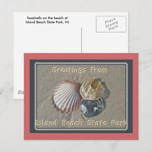 Sekells-groeten van IBSP Seaside Park NJ Briefkaart (Voorkant / Achterkant)