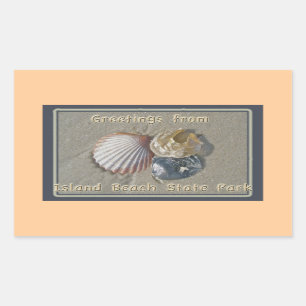 Sekells-groeten van IBSP Seaside Park NJ Rechthoekige Sticker