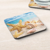 Sekels onderzetters van harde kunststof (Linkerzijde)