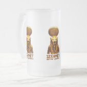 Sekhmet A krijger Goddess uit het oude Egypte Matglas Bierpul (Voorkant links)