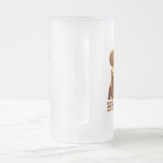 Sekhmet A krijger Goddess uit het oude Egypte Matglas Bierpul (Handvat)