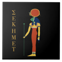 SEKHMET EGYPTIAN GODDESS TILE.