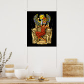 Sekhmet Egyptian Lioness Goddess Poster (Keuken)