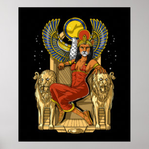 Sekhmet Egyptian Lioness Goddess Poster