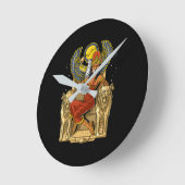 Sekhmet Egyptian Lioness Goddess Ronde Klok (Hoek)